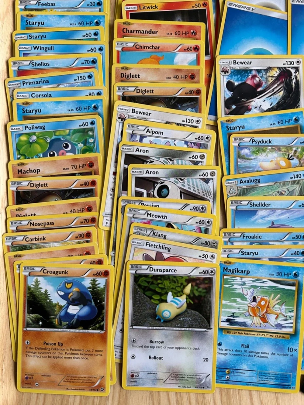 60 Pokemon Orange, Grey, Purple, Blue & Green Card Lot - Mixed Set - Picture 3 of 6